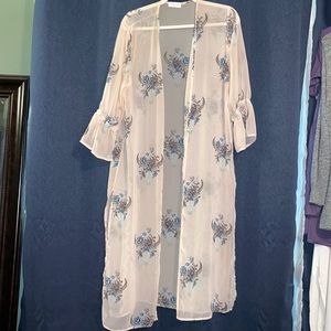 Pink Lily Blush Kimono/Duster